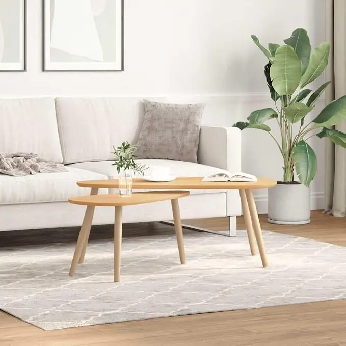 Scandinavian Style Coffee Table Set of 2