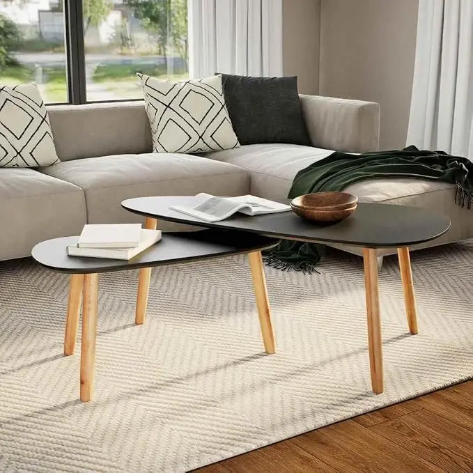 Scandinavian Style Coffee Table Set