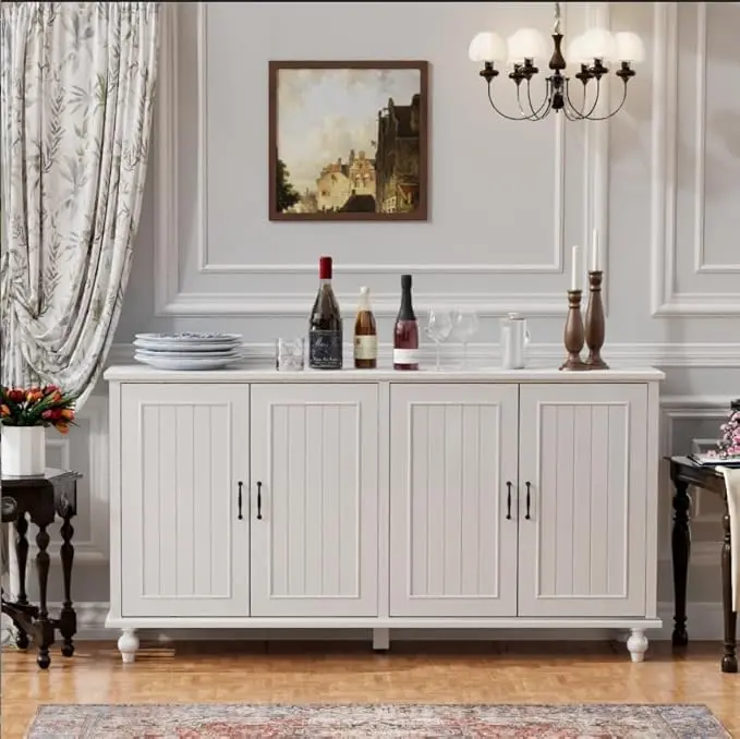 Scurrty 62'' Coffee Bar Cabinet Kitchen
