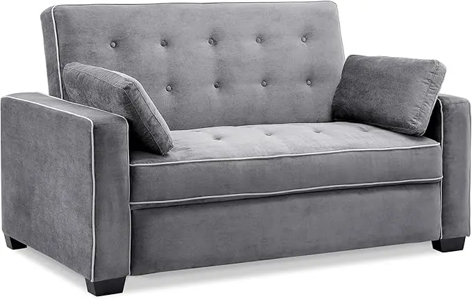 Serta Ainsley 72.6" Convertible Sleeper Sofa, Queen Size, Dreamcoil Comfort