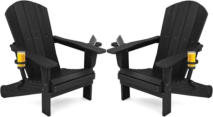 SERWALL HDPE Folding Adirondack Chair