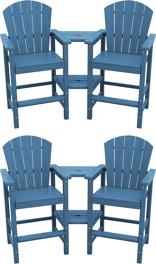 SERWALL Tall Adirondack Chairs Set of 4