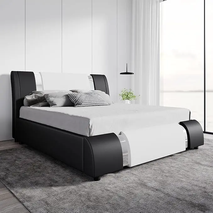 SHA CERLIN Queen Platform Bed Frame
