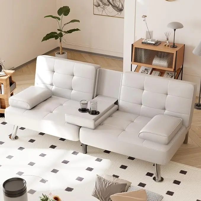 Shahoo Convertible Folding Futon Sofa Bed Sleeper Couch