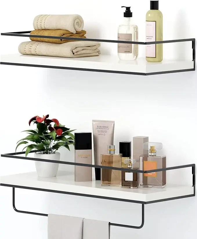 Shario White Floating Shelves