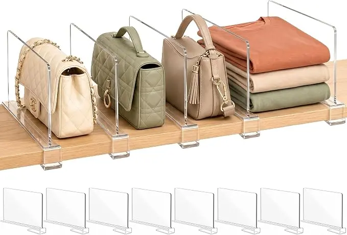 Shelf Dividers Purse Organizer for Closet