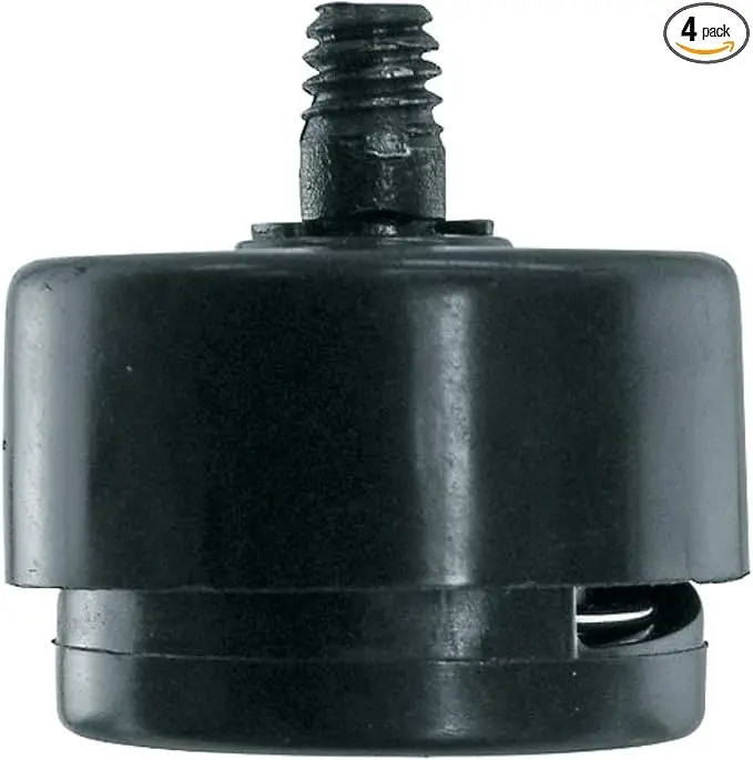 Shepherd Pack of 4 Self-Leveling Table Glides, 1/4" Threaded Stem