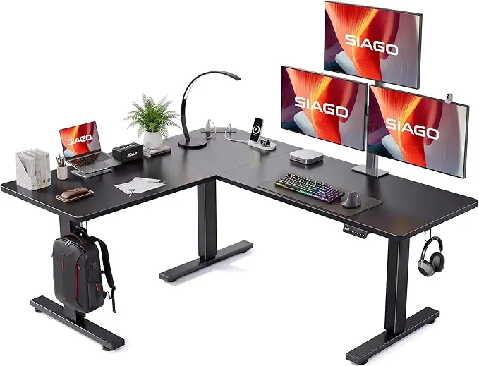 SIAGO L-Shaped Standing Desk