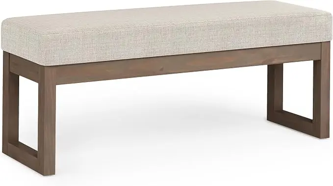 SIMPLIHOME Milltown Large Ottoman Bench