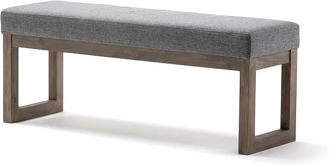 SIMPLIHOME Milltown Large Ottoman Bench