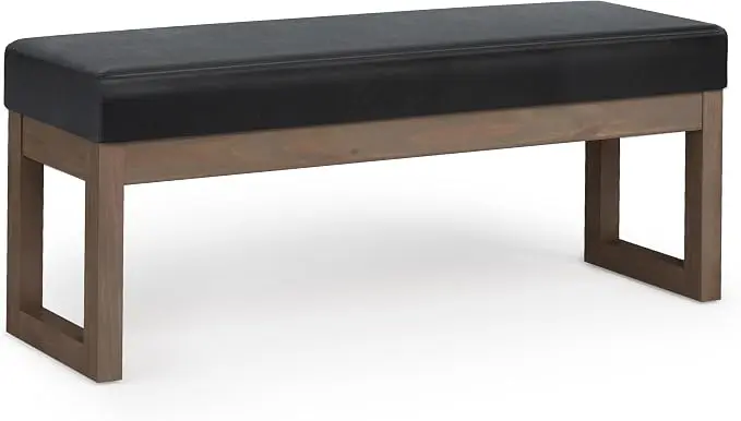 SIMPLIHOME Milltown Large Ottoman Bench