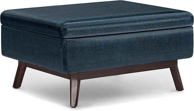 SIMPLIHOME Owen Coffee Table Storage Ottoman