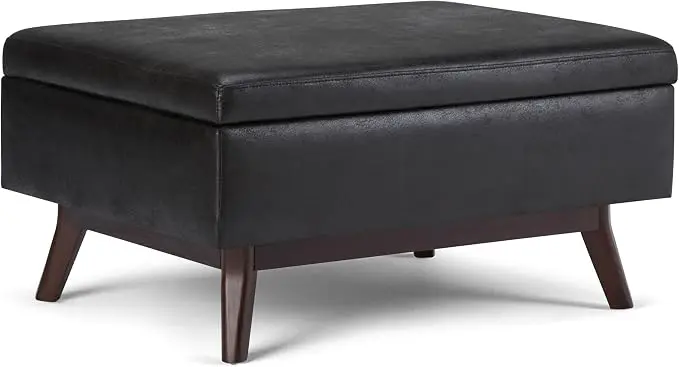 SIMPLIHOME Owen Coffee Table Storage Ottoman