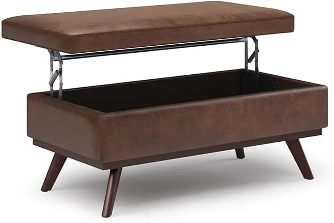 SIMPLIHOME Owen Lift Top Coffee Table Storage Ottoman