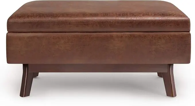 SIMPLIHOME Owen Small Rectangular Storage Ottoman