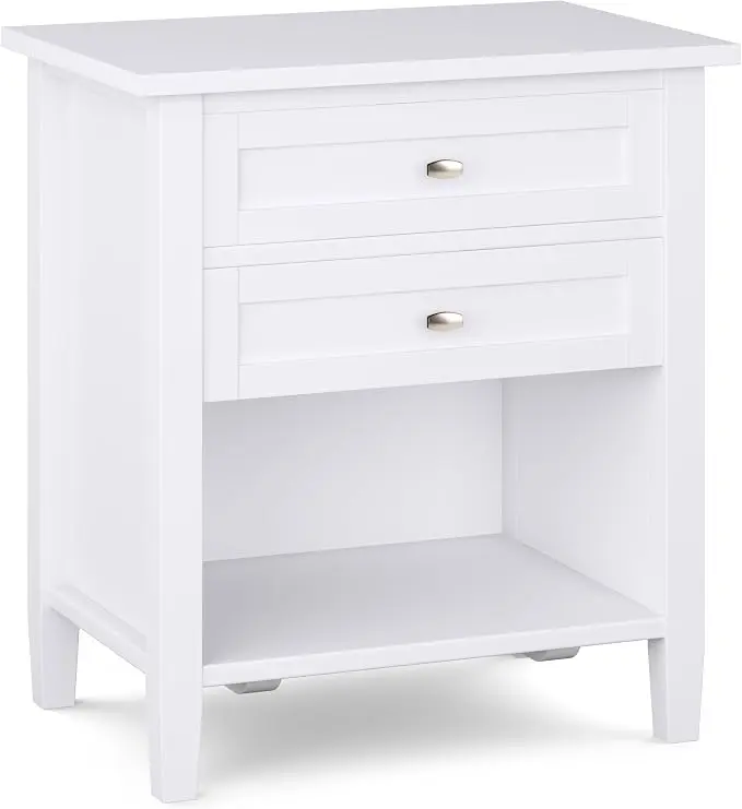 SIMPLIHOME Warm Shaker Bedside Table