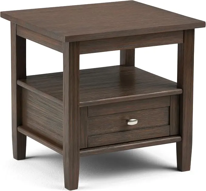 SIMPLIHOME Warm Shaker End Table