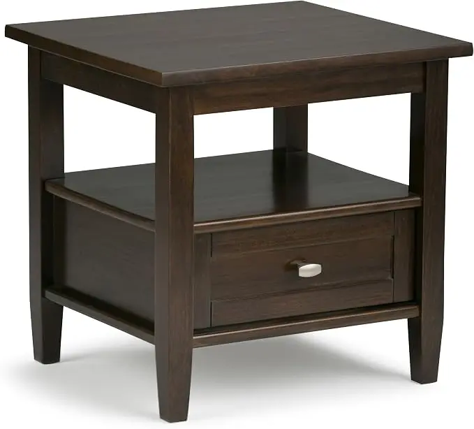 SIMPLIHOME Warm Shaker End Table