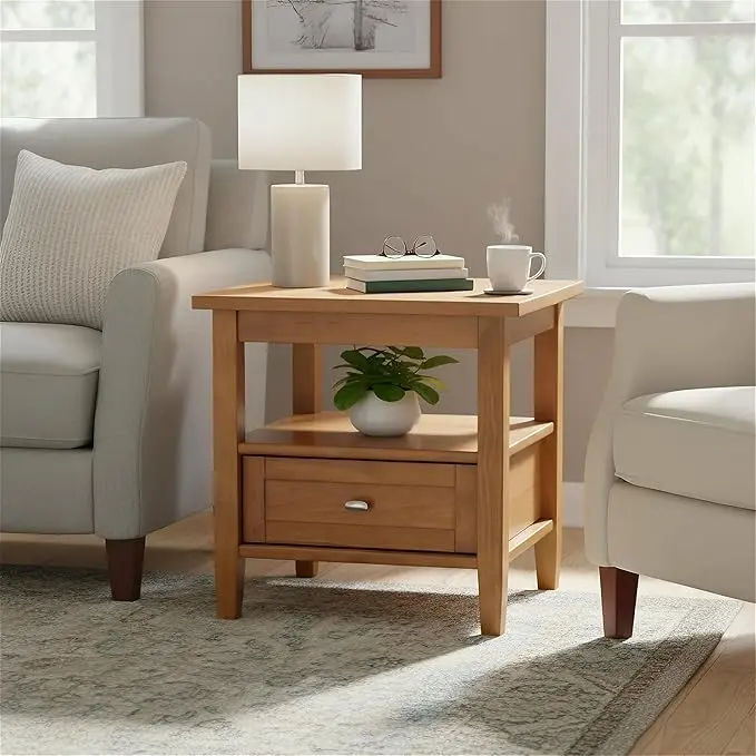 SIMPLIHOME Warm Shaker End Table