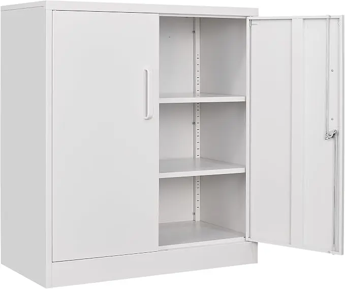 SISESOL White Metal Storage Cabinet