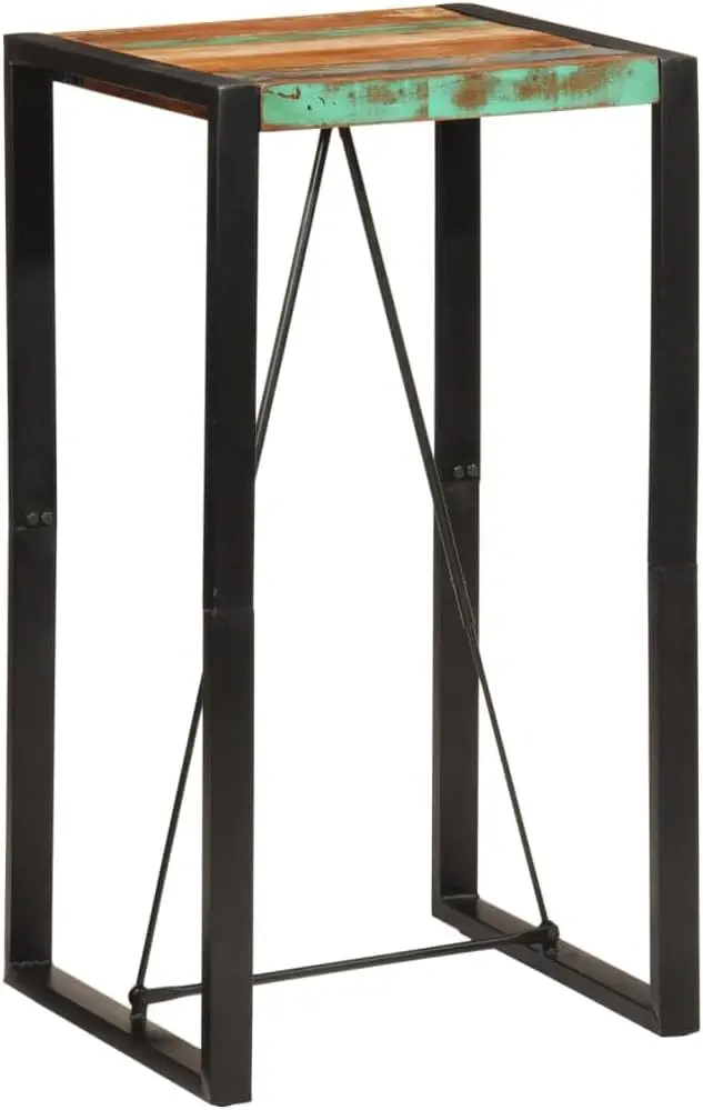 SKM Bar Table 60x55x110 cm Solid Wood Reclaimed