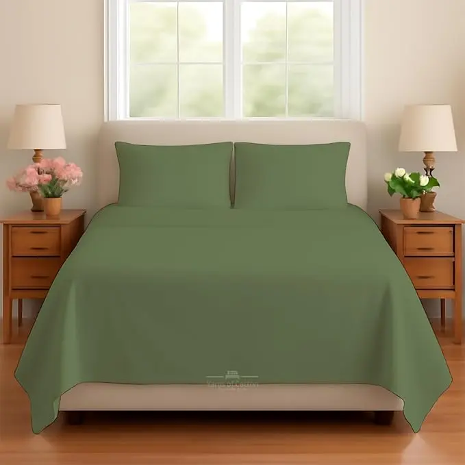 Sleeper Sofa Bed Sheet, 100% Cotton 400 Thread Count, 4 Piece Set, Deep Pocket