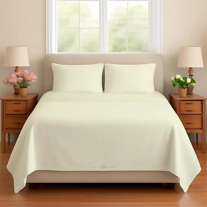 Sleeper Sofa Bed Sheet, 100% Cotton 400 Thread Count, 4 Piece Set, Deep Pocket