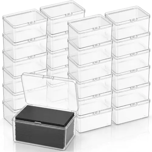Small Clear Plastic Container Box, 4.3 x 3 x 2.2in