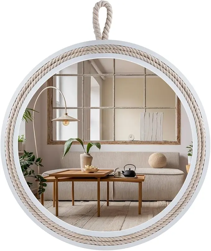 Small Decorative Mirror 11.4'' Round Hanging Mirror