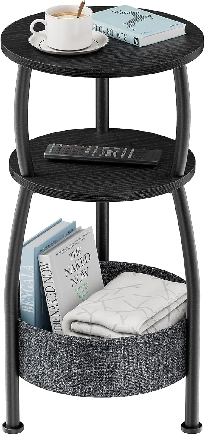 Small Round Side Table for Living Room