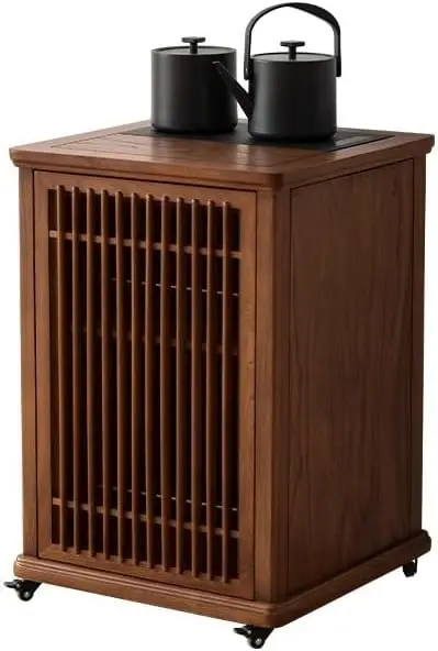 Sofas Chinese Style Wooden Sofa Side Table Tea Cabinet Mobile Tea Side Cabinet