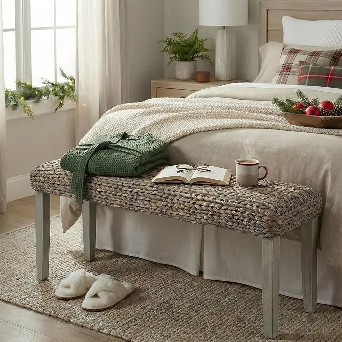 Solid Wood Acacia Indoor Bench