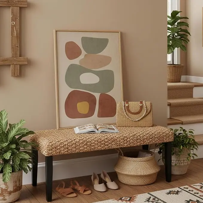 Solid Wood Acacia Indoor Bench
