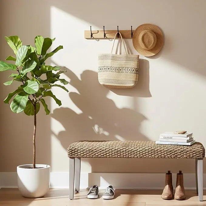 Solid Wood Acacia Indoor Bench