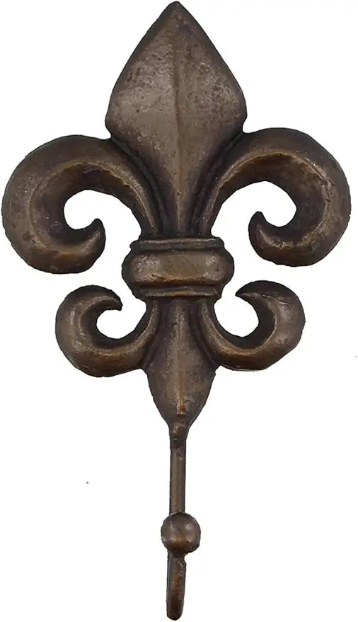 SPI Home Cast Iron Fleur De Lis Wall Hook