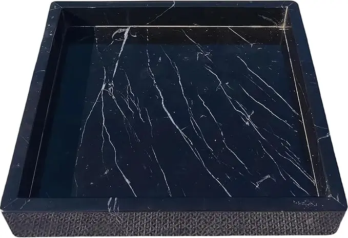 Square Natural Marble Vanity Tray