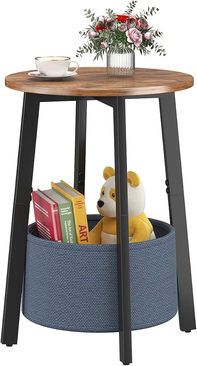sthmec Small Round Side End Table