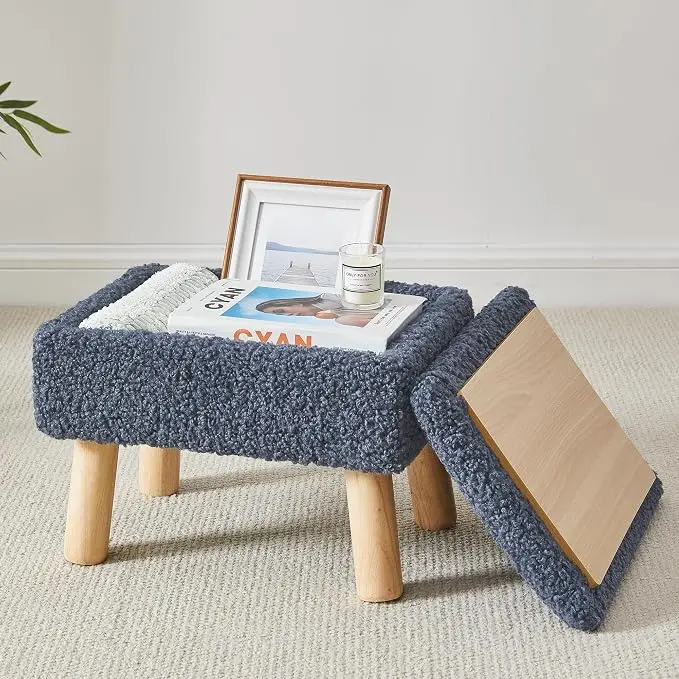 Storage Ottoman, Small Foot Stool Ottoman