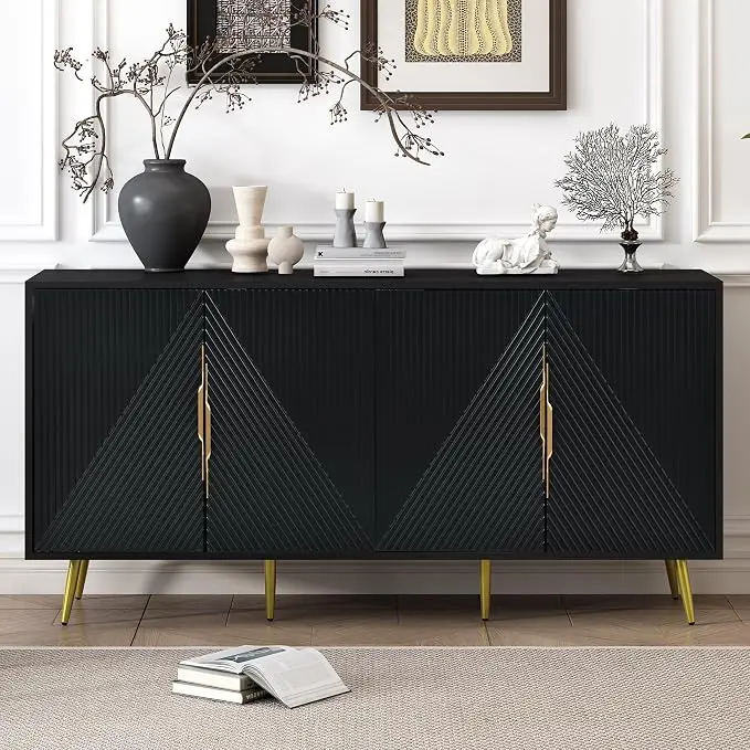Stylish Swith Wave Geometric Design, Conical Legs, Adjustable, Suitable