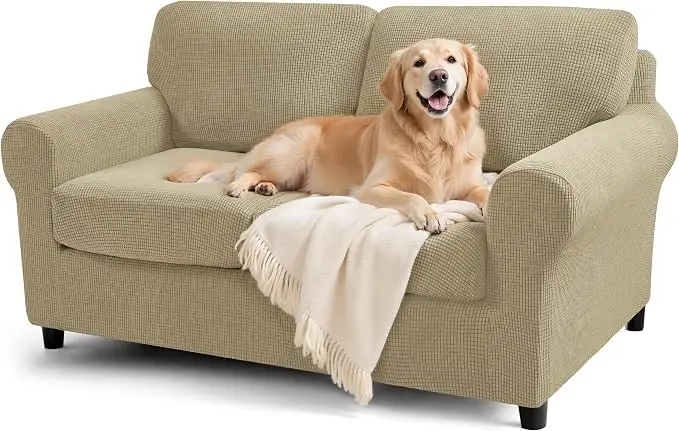 SUBRTEX 5 Pieces Stretch Sofa Slipcover Sets Couch Cover Sets Backrest Cushion