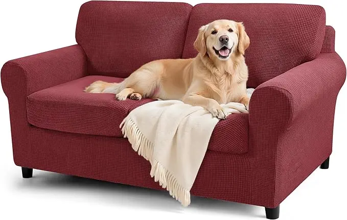 SUBRTEX 5 Pieces Stretch Sofa Slipcover Sets Couch Cover Sets Backrest Cushion
