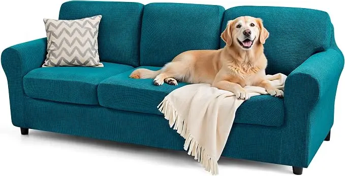 SUBRTEX 7 Pieces Stretch Sofa Slipcover Sets Couch Cover Sets Backrest Cushion