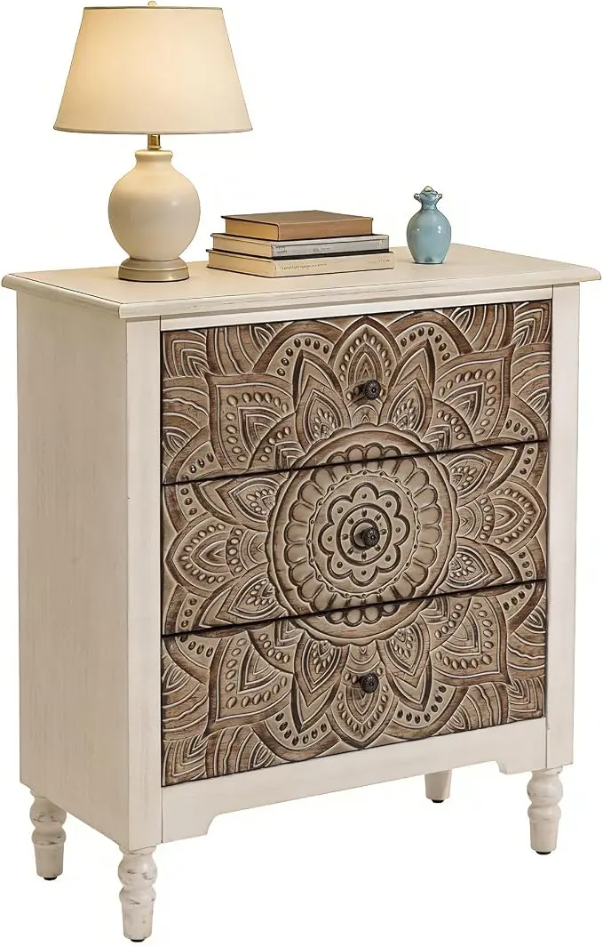 SUNBURY Vintage Wooden Nightstand