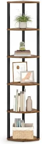 Superfast Toolless Assembly 6-Tier Corner Shelf