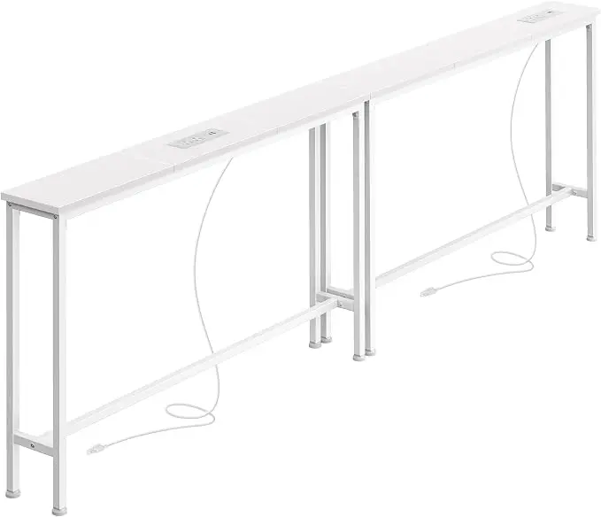 SUPERJARE 5.7 Inch Narrow Console Table