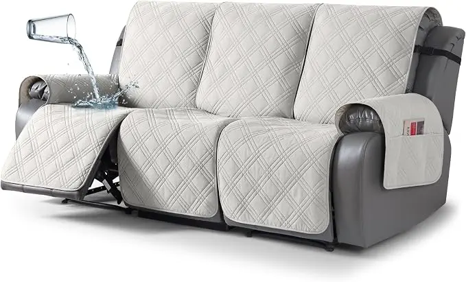 TAOCOCO 100% Waterproof Recliner Sofa Cover, Non Slip Split Couch Covers