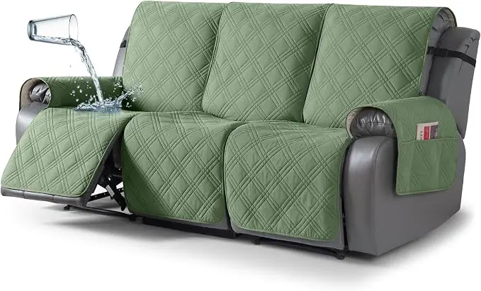 TAOCOCO 100% Waterproof Recliner Sofa Cover, Non Slip Split Couch Covers