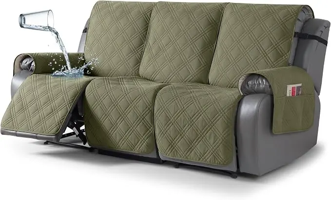 TAOCOCO 100% Waterproof Recliner Sofa Cover, Non Slip Split Couch Covers