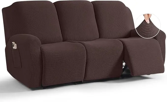 TAOCOCO Recliner Sofa Covers 8-Pieces Stretch Large Couch Covers