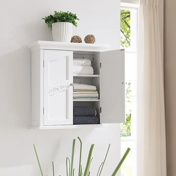 Teamson Home Versailles 22" x 24" Bathroom Wall Cabinet